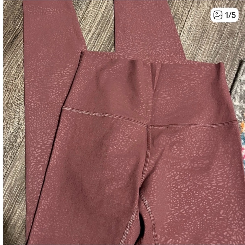 Lululemon Align Pant 27 Inch Polar Shift Plumful Size 4 EUC